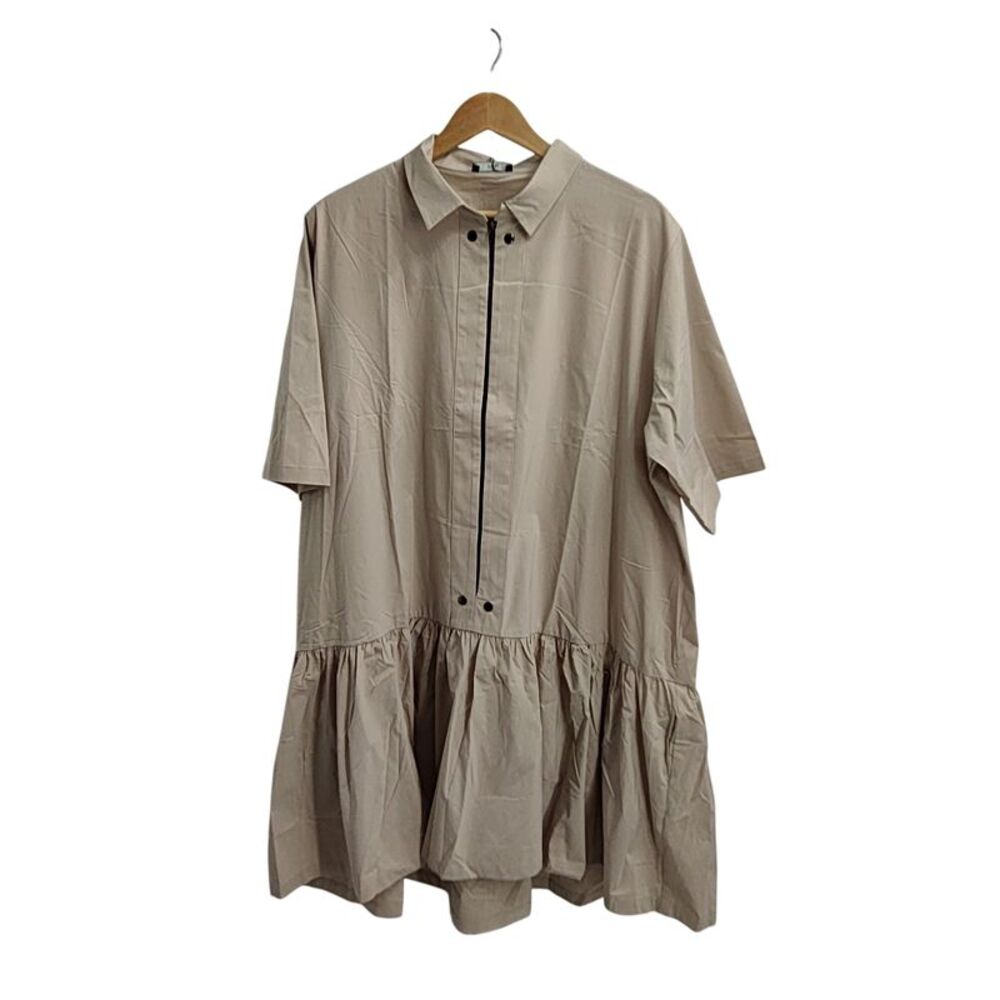 Ruti Women The Work Shirt Poplin Dress Sandpiper XL